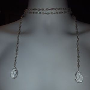 COPY - NW 48in Teardrop fax acrylic  Chandelier Clear jewelry many uses